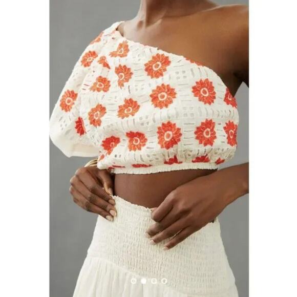 NWT Anthropologie Floral Two-Piece Skirt Top Set - Large - Picture 4 of 5